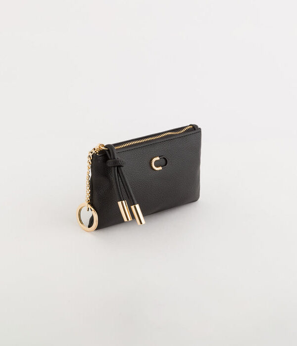 Carpisa-Coin purse With Keychain Woman - Heather wallet-Black-OS