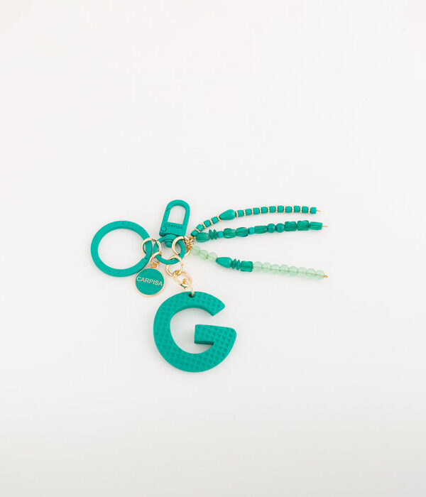 Carpisa-Women's Keychain - Puffy Letters Keychain-Green-OS