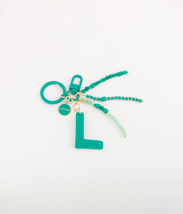 Carpisa-Women's Keychain - Puffy Letters Keychain-Green-OS