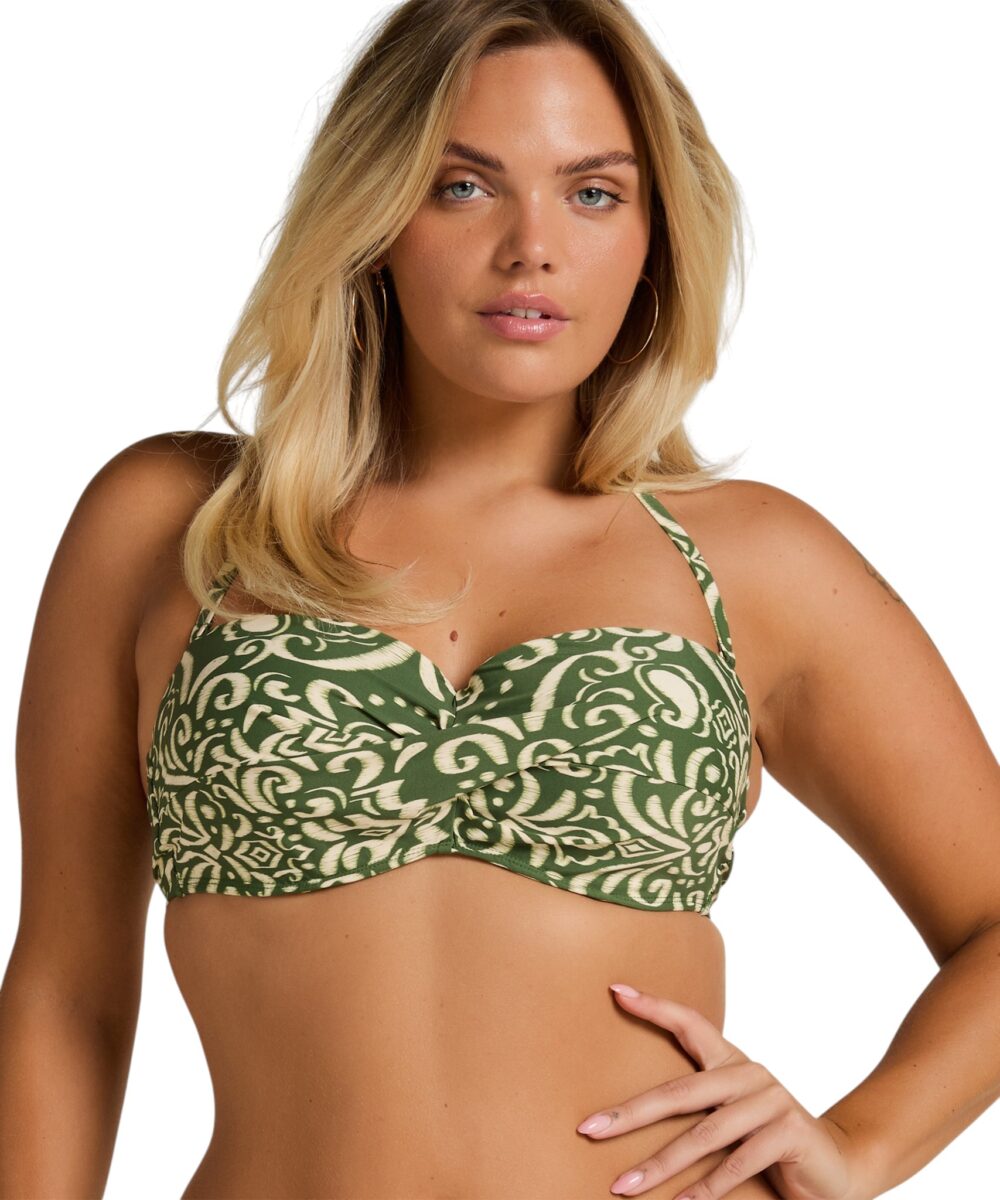 37 HUNKEMÖLLER-Padded Underwired Bikini Top Cancun-Green-D85