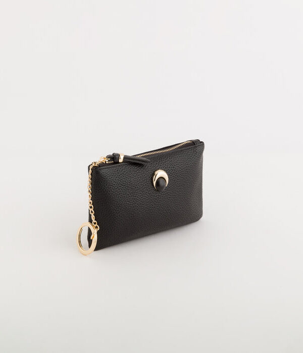 Carpisa-Women's Coin Purse with Keychain - Gemma Wallet-Black-OS