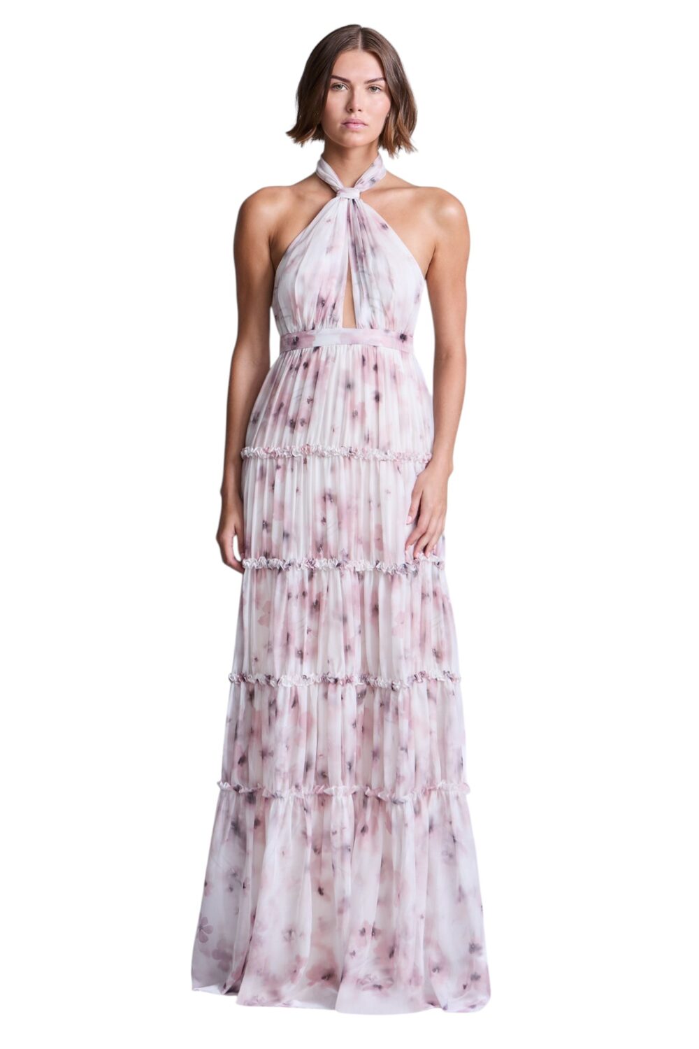 BCBGMAXAZARIA-Sabrina Printed Dress-Purple-8
