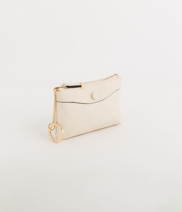 Carpisa-Women's Coin Purse with Keychain - Giada v2 Wallet-Cream-OS
