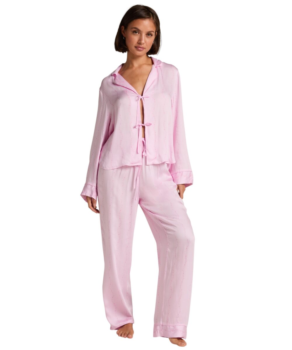 617 HUNKEMÖLLER-Pyjama Set Woven Monchou-Pink-L