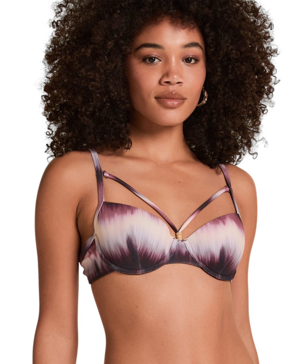 63 HUNKEMÖLLER-Padded Underwired Bikini Top Mauritius-Purple-D85