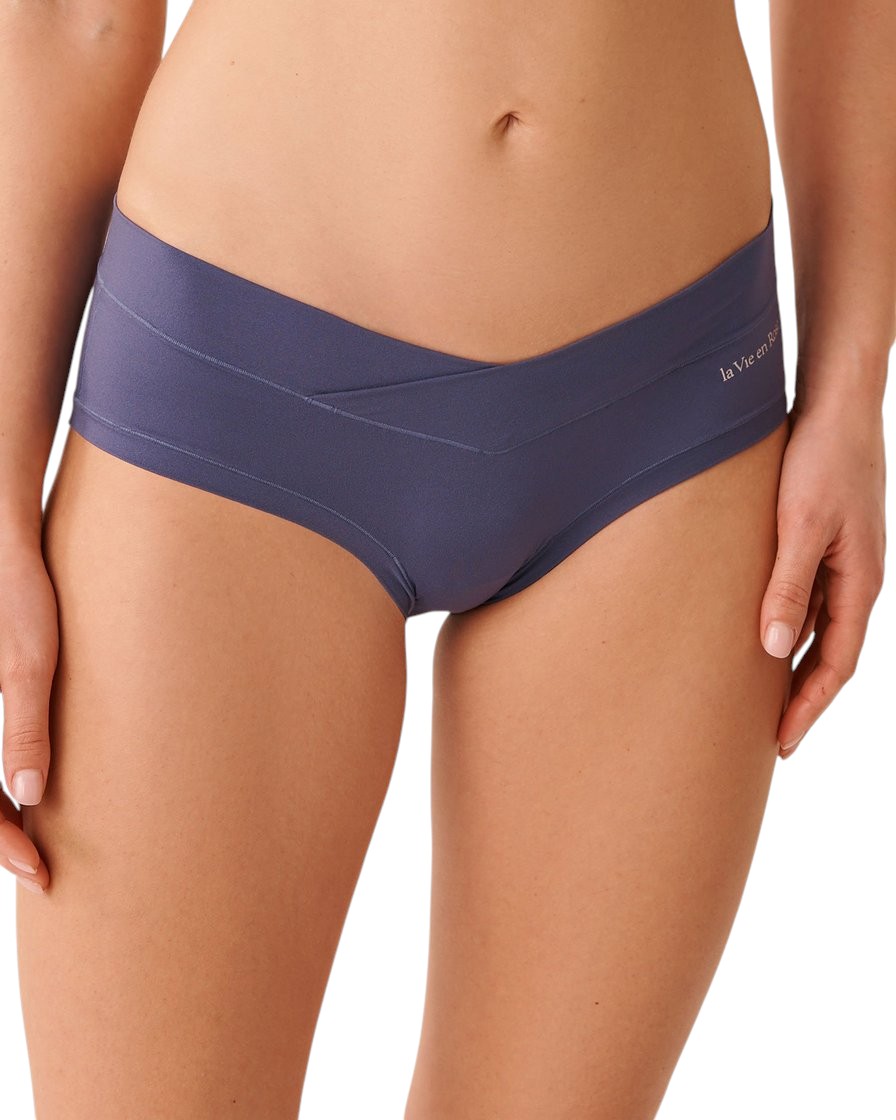 901 La vie en Rose-Perfect Fit Hiphugger Panty-Blue-XS