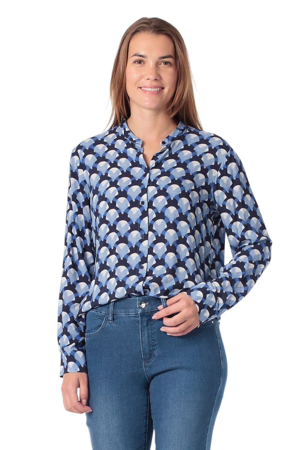 Gerry Weber-Long-sleeved blouse with print-MultiColour-38