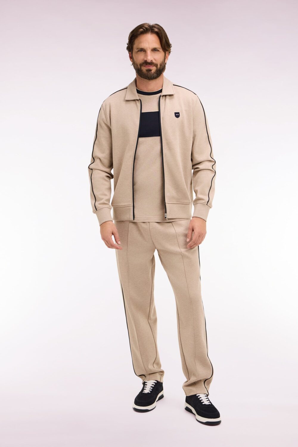 E26MAIJO0005-1 Eden Park-blend jogging pants-Beige-2XL