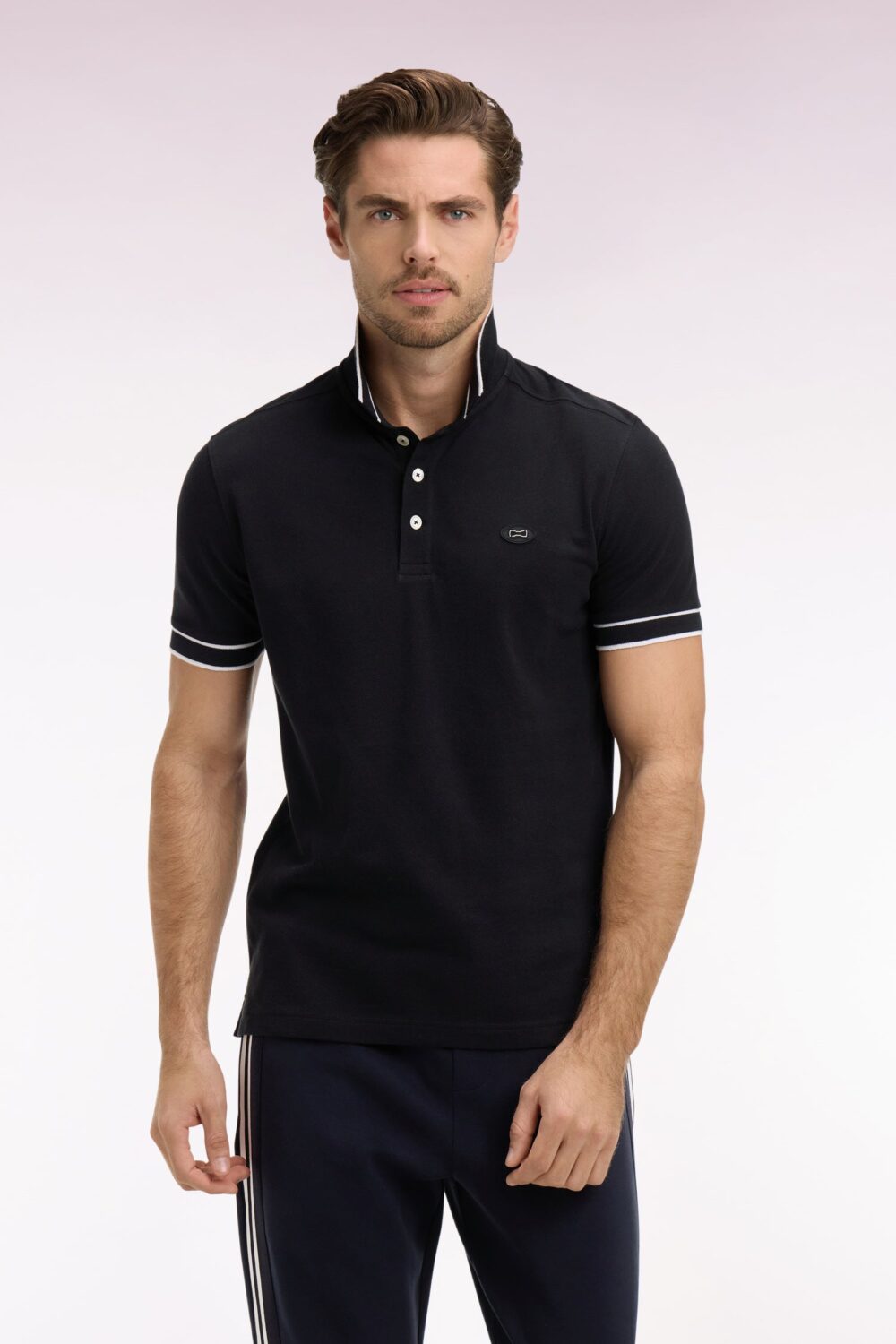 Eden Park-Short-sleeved polo shirt-Black-4XL